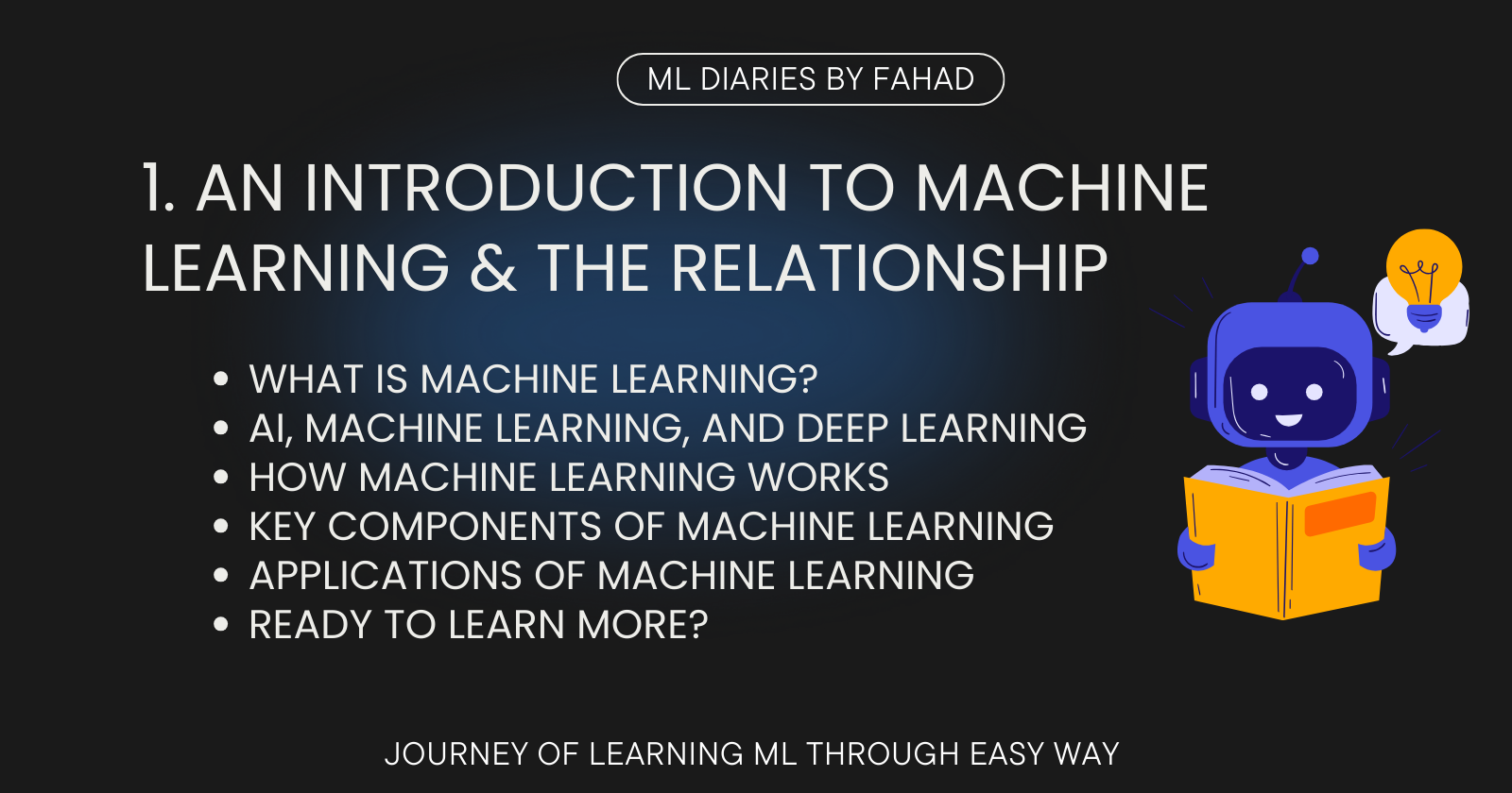 1. An Introduction to Machine Learning & the Relationship