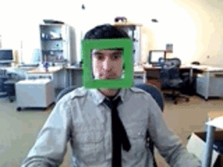 Object tracking using OpenCV. Real time face tracking in action.